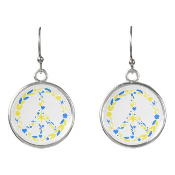 Ukraine - Freedom - Ukrainian Flag - Support Peace Earrings by Migned at Zazzle