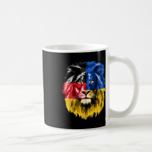 Ukraine Germany Flag Lion Deutschland Ukrainian Fl Coffee Mug