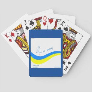 Ukraine Giant Airplane & Dreams Don't Die Logo Poker Cards