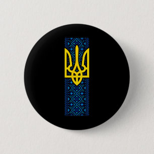 Ukraine Gift Flag Ukraini Kyiv Ukrainian Ukrajina Button