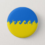 Ukraine Gnarly Flag Pinback Button