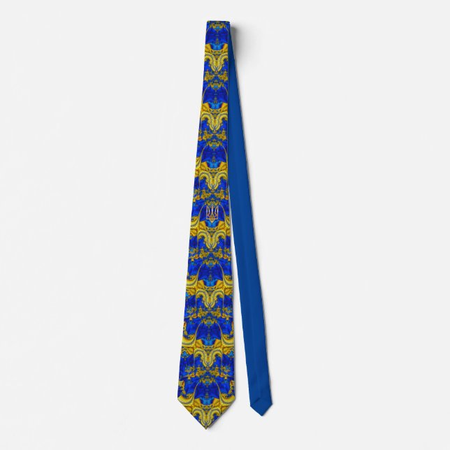 Ukraine Golden Trident  Volodymyr  Tryzub  Neck Tie (Front)