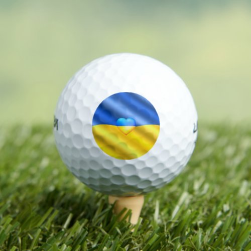 Ukraine Golf Balls Freedom _ Ukrainian Flag