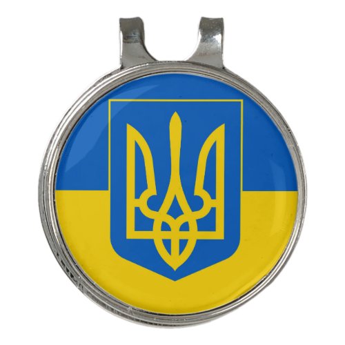 Ukraine Golf Hat Clip
