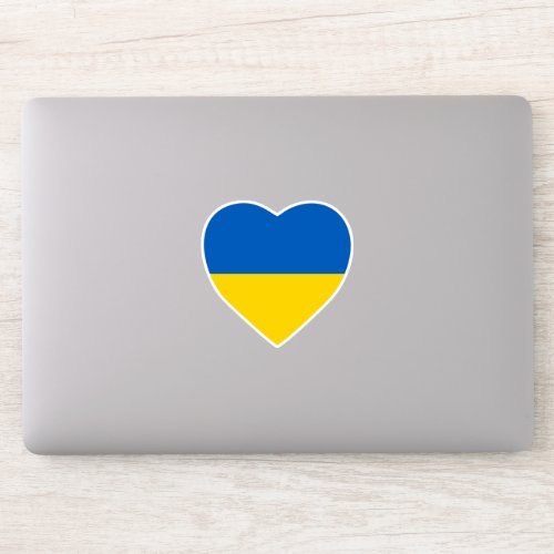 Ukraine Heart Sticker