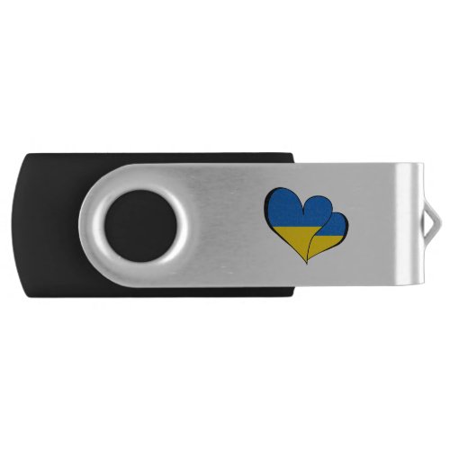 Ukraine Heart Supporting Ukraine Flash Drive