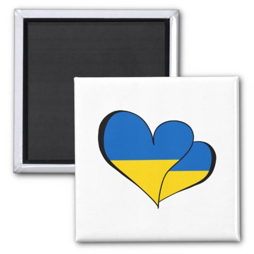 Ukraine Heart Supporting Ukraine Magnet