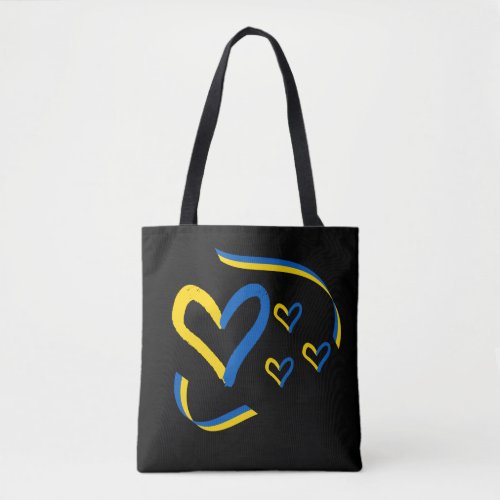 Ukraine Hearts Tote Bag