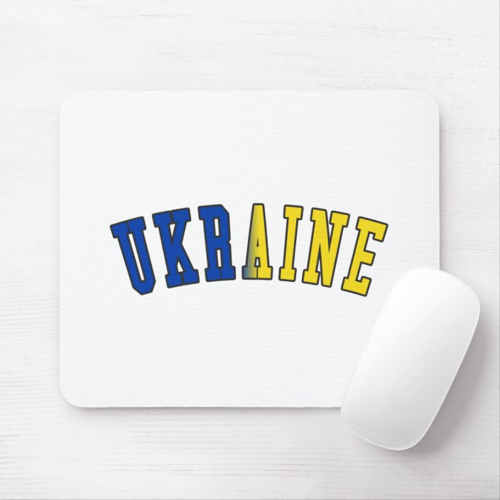 Ukraine in National Flag Colors Mousepad