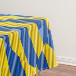 Ukraine Inspiration Blue and Yellow Modern Elegant Tablecloth