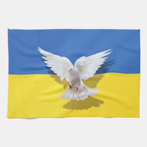 Ukraine Kitchen Towel Dove of Peace _ Freedom