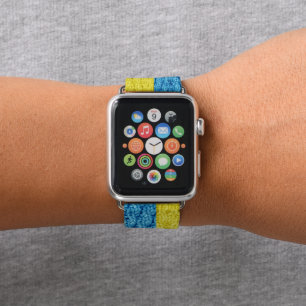 Ukraine knitted flag apple watch band