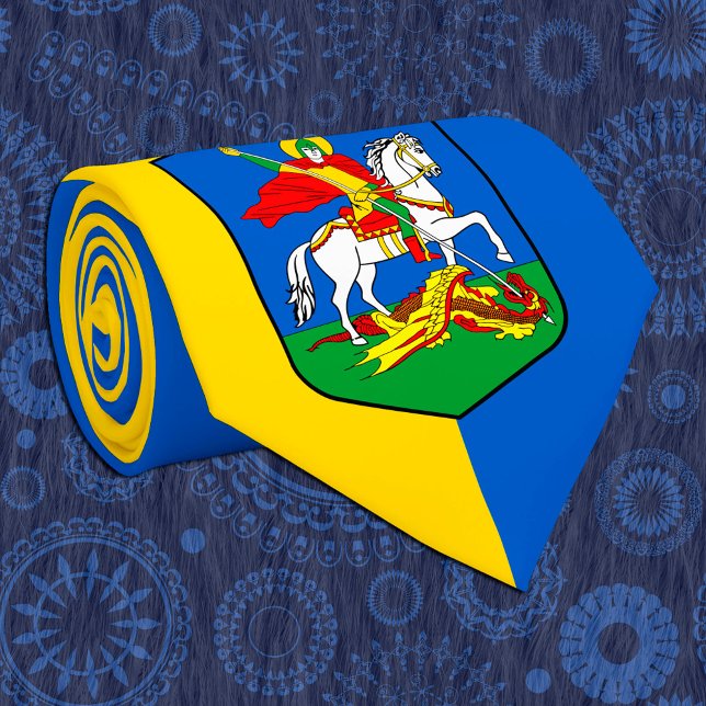 Ukraine & Kyiv Coat of Arms, Knight Herb / Україна Neck Tie (Creator Uploaded)