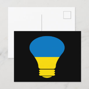 Ukraine lamp, stand with Ukraine T-Shirt Postcard