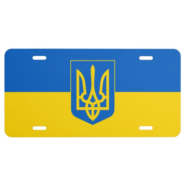 Ukraine License Plate (Front)