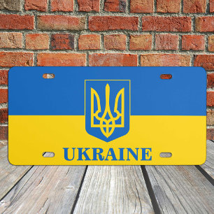 Ukraine License plate, Ukrainian Flag / cars Plate