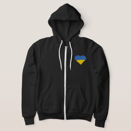 Ukraine Love  Flag Hoodie