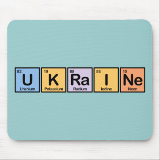 Ukraine made of Elements Mouse Pad