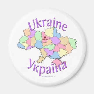 Ukraine Map Magnet
