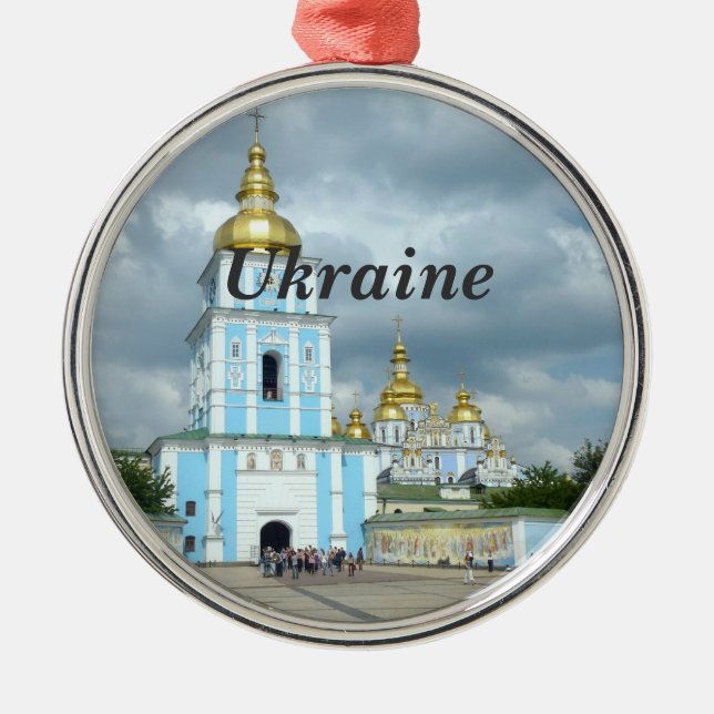 Ukraine Metal Ornament (Front)