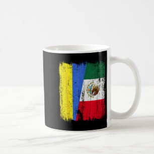 Ukraine Mexico Half Flag Ukrainian Mexican Heritag Coffee Mug