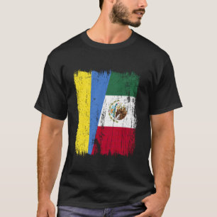 Ukraine Mexico Half Flag Ukrainian Mexican Heritag T-Shirt