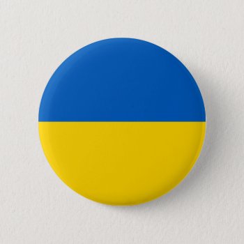 Ukraine National Flag Button by abbeyz71 at Zazzle