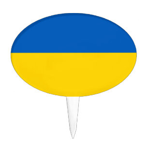 Ukraine National Flag Cake Topper