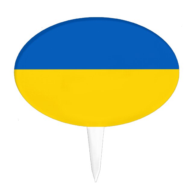 Ukraine National Flag Cake Topper (Front)