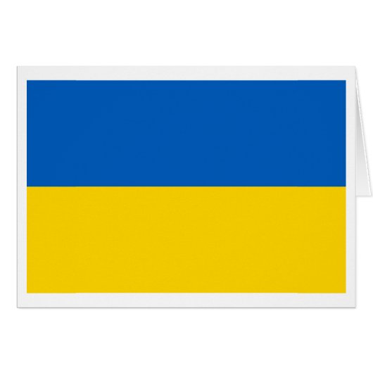 Ukraine National Flag Cards (Front Horizontal)