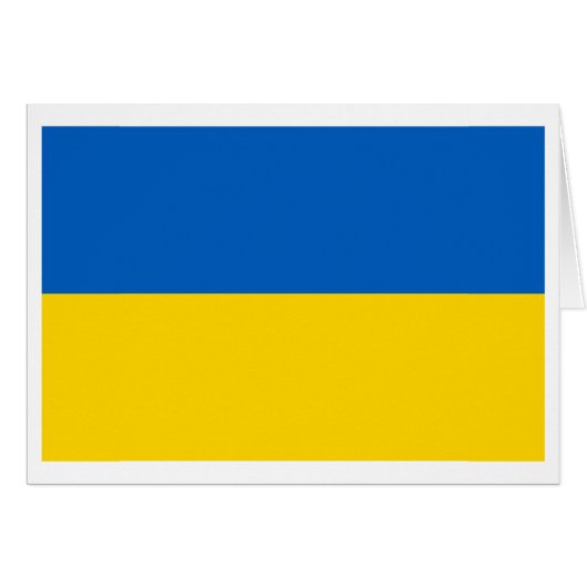 Ukraine National Flag Cards (Front Horizontal)