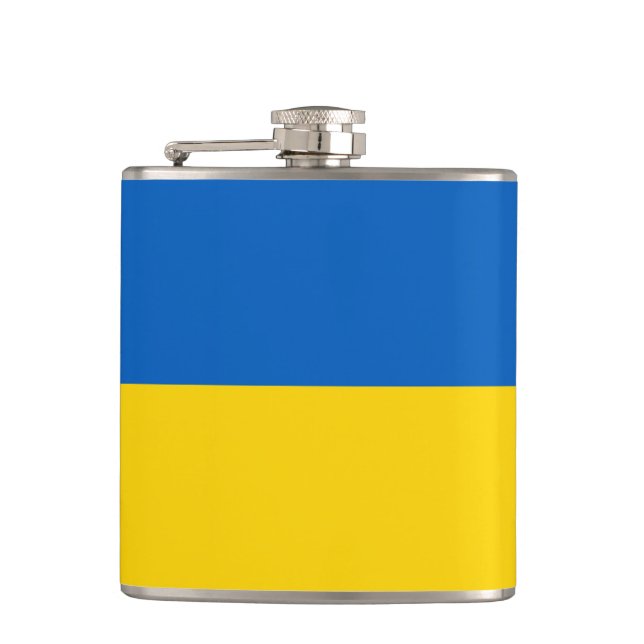 Ukraine National Flag Flask (Front)