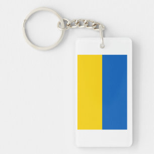 Ukraine National Flag Keychain