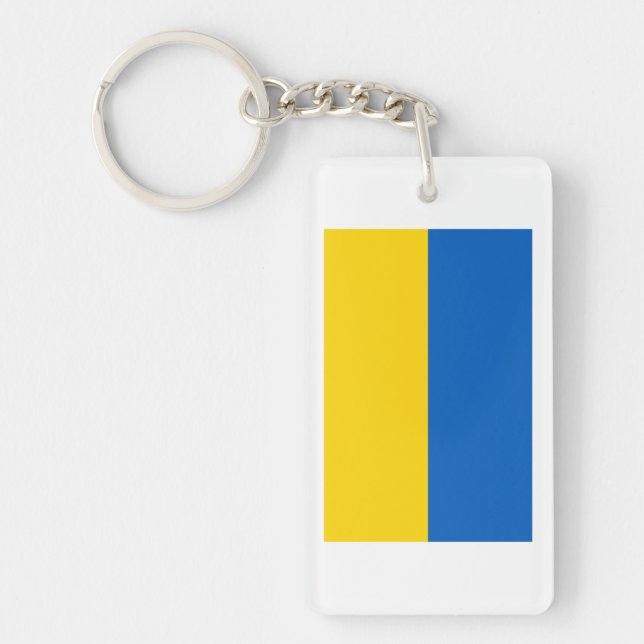 Ukraine National Flag Keychain (Front)