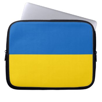 Ukraine National Flag Laptop Sleeve by abbeyz71 at Zazzle