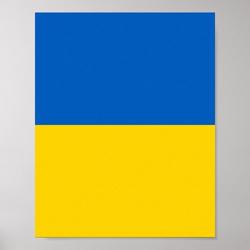 Ukraine National Flag Poster