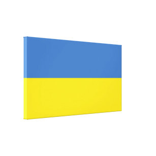 Ukraine National Flag, Ukrainian Slava Ukraini  Canvas Print