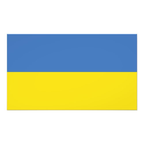 Ukraine National Flag Ukrainian Slava Ukraini  Photo Print