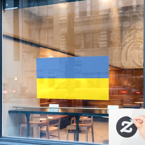 Ukraine National Flag Ukrainian Slava Ukraini  Window Cling