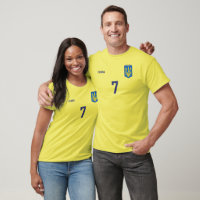 Ukraine National Football Team Soccer Retro Jersey T-Shirt