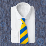 Ukraine Neck Tie, patriotic Ukrainian Flag Ties<br><div class="desc">Neck Tie: Patriotic Ukrainian Flag business fashion tie with blue and yellow stripes design / Україна</div>