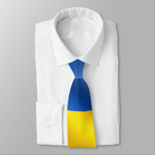 Ukraine Neck Tie Support Freedom Ukrainian Flag