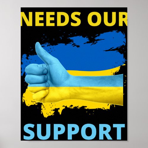 ukraine needs our support poster