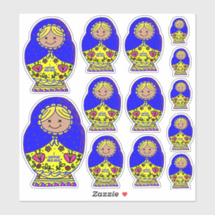 Ukraine Nesting Dolls, Sticker