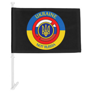 Ukraine - Not Russia Car Flag