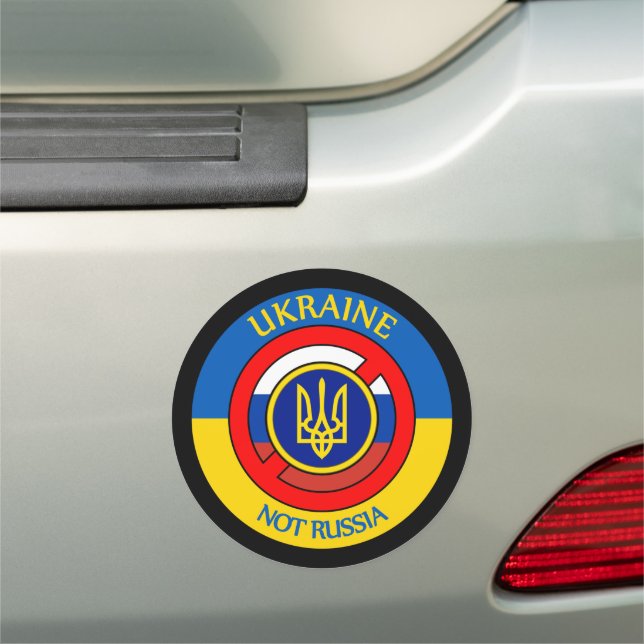 Ukraine - Not Russia Car Magnet (In Situ)