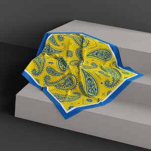 Ukraine paisley Bossica Bandana Scarf