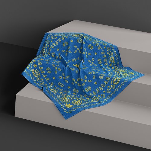 Ukraine paisley Bossica Bandana Scarf