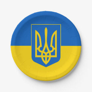Ukraine Paper Plates