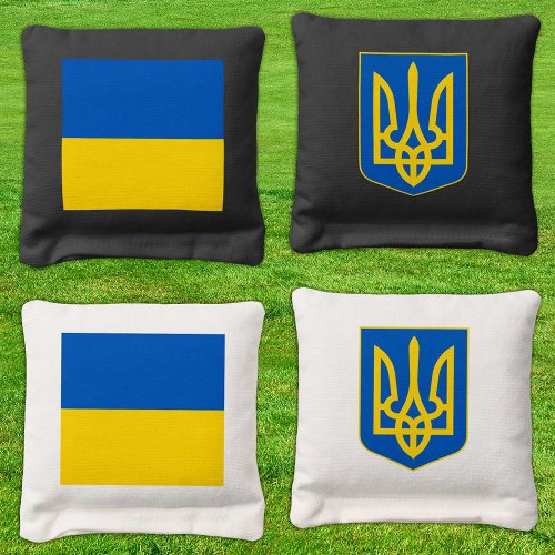 Ukraine patriotic bags Ukrainian Flag Cornhole Bags